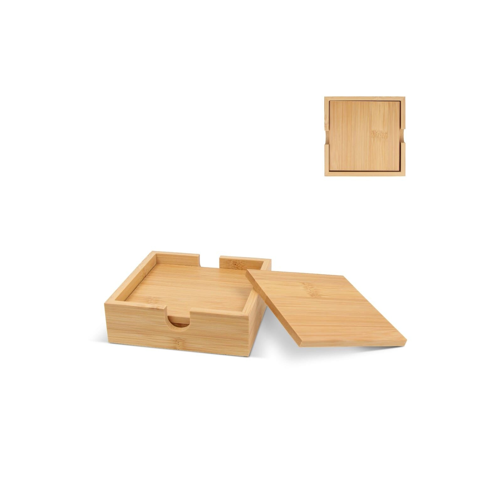Set de sous-verres en bambou (4 pièces)