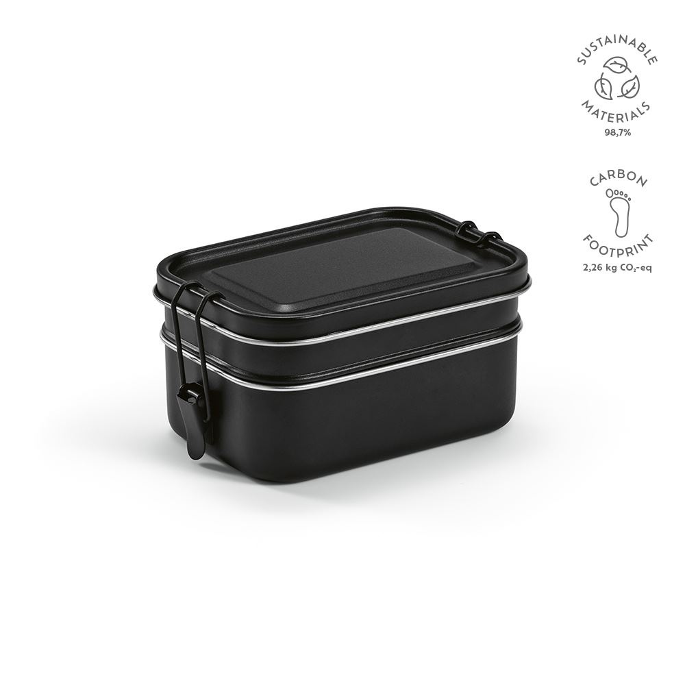 Lunch Box Tintoretto en acier inoxydable recyclé 1240 ml