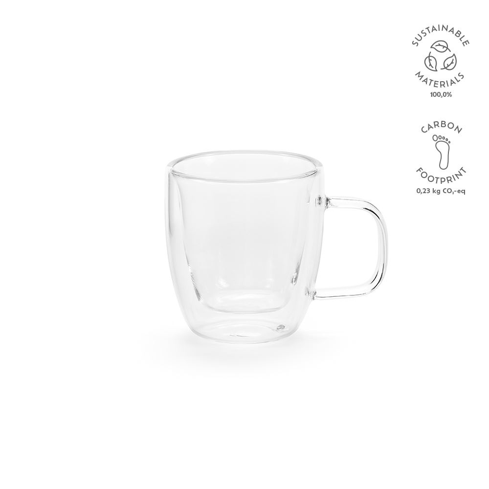 Mug Elbe 75 en verre borosilicate 65 ml