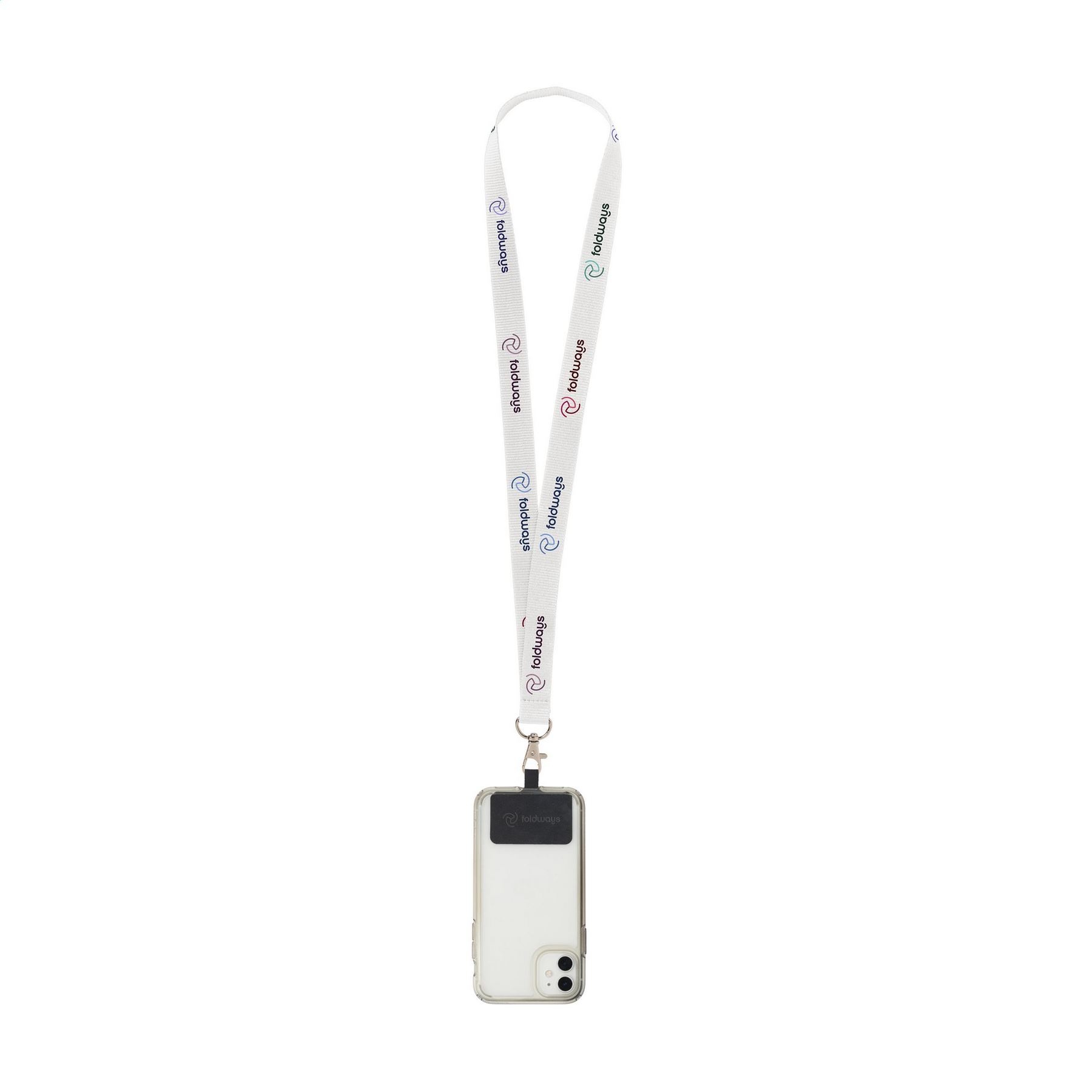 Lanyard Sublimation RPET 2 cm avec Patch tour de cou