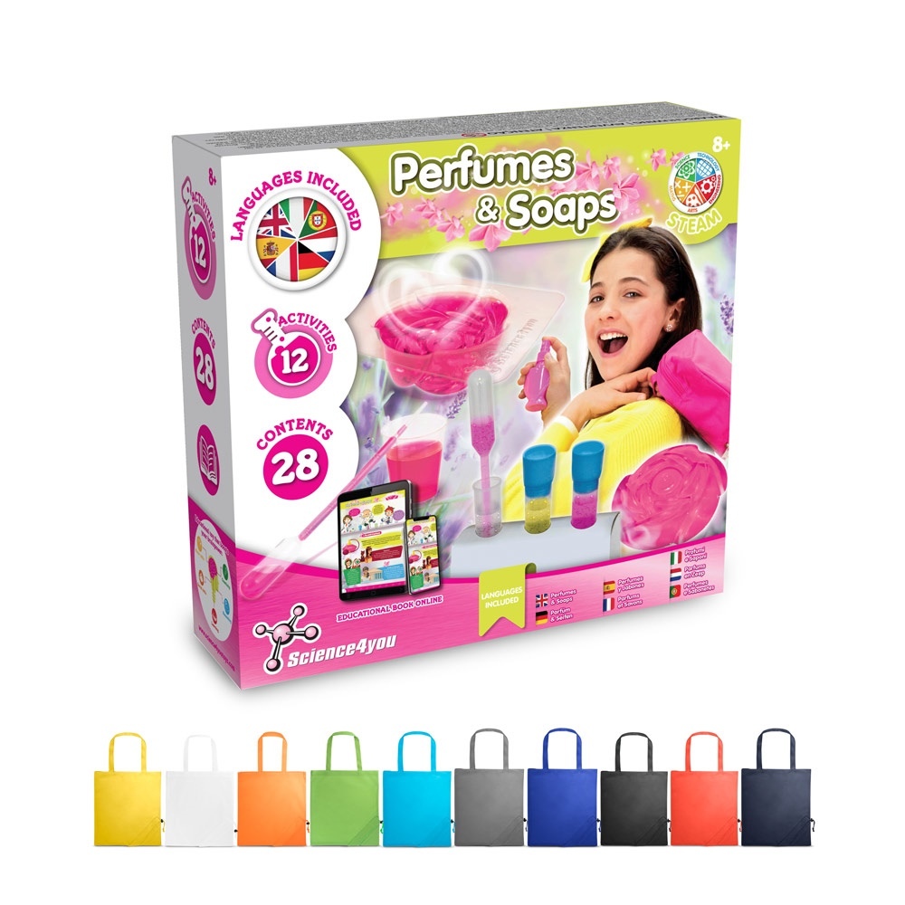 Perfume & Soap Factory Kit V. Jeu éducatif livré avec un sac cadeau pliable en 190T