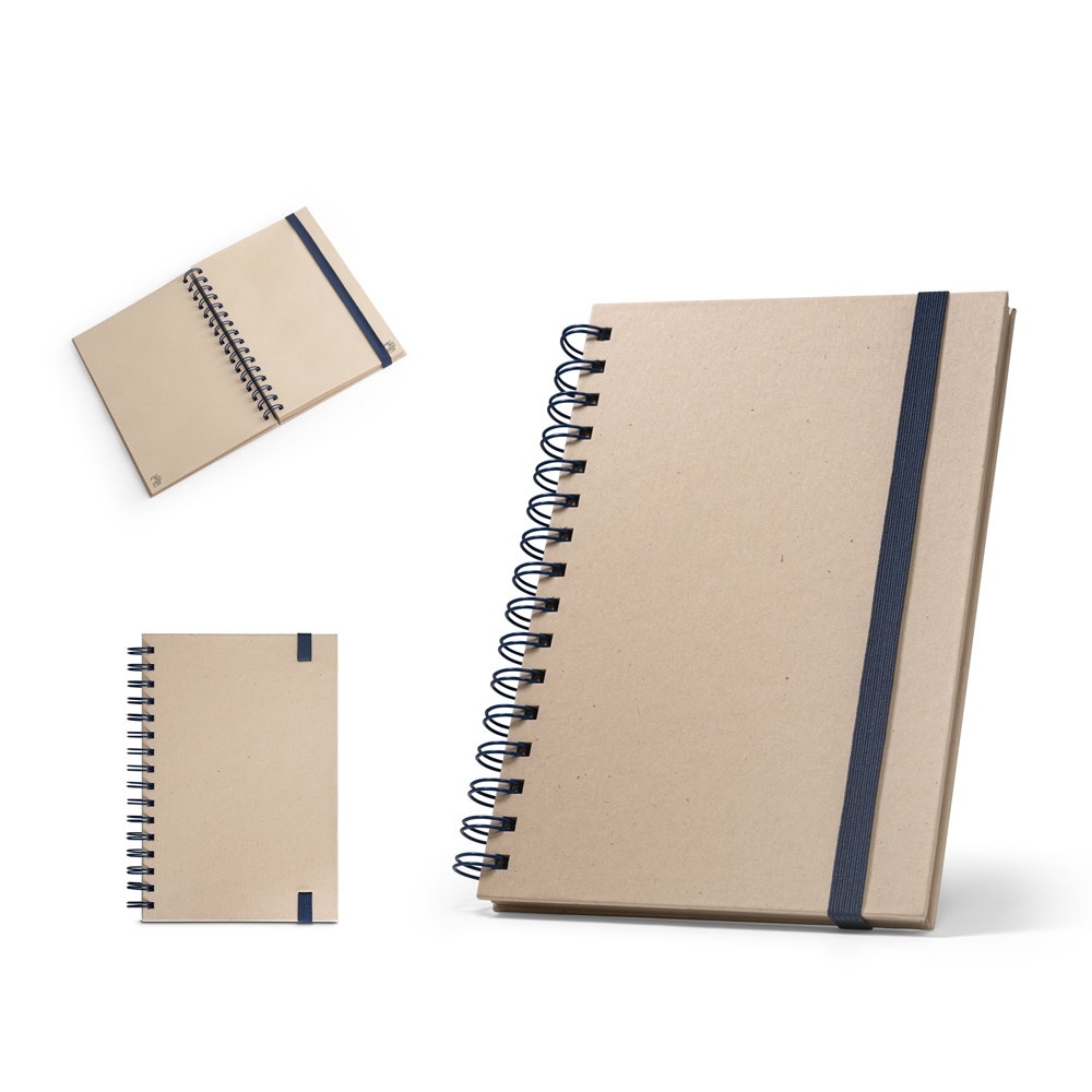 PROUST. Cahier A5 avec anneaux et papier de canne à sucre avec pages unies
