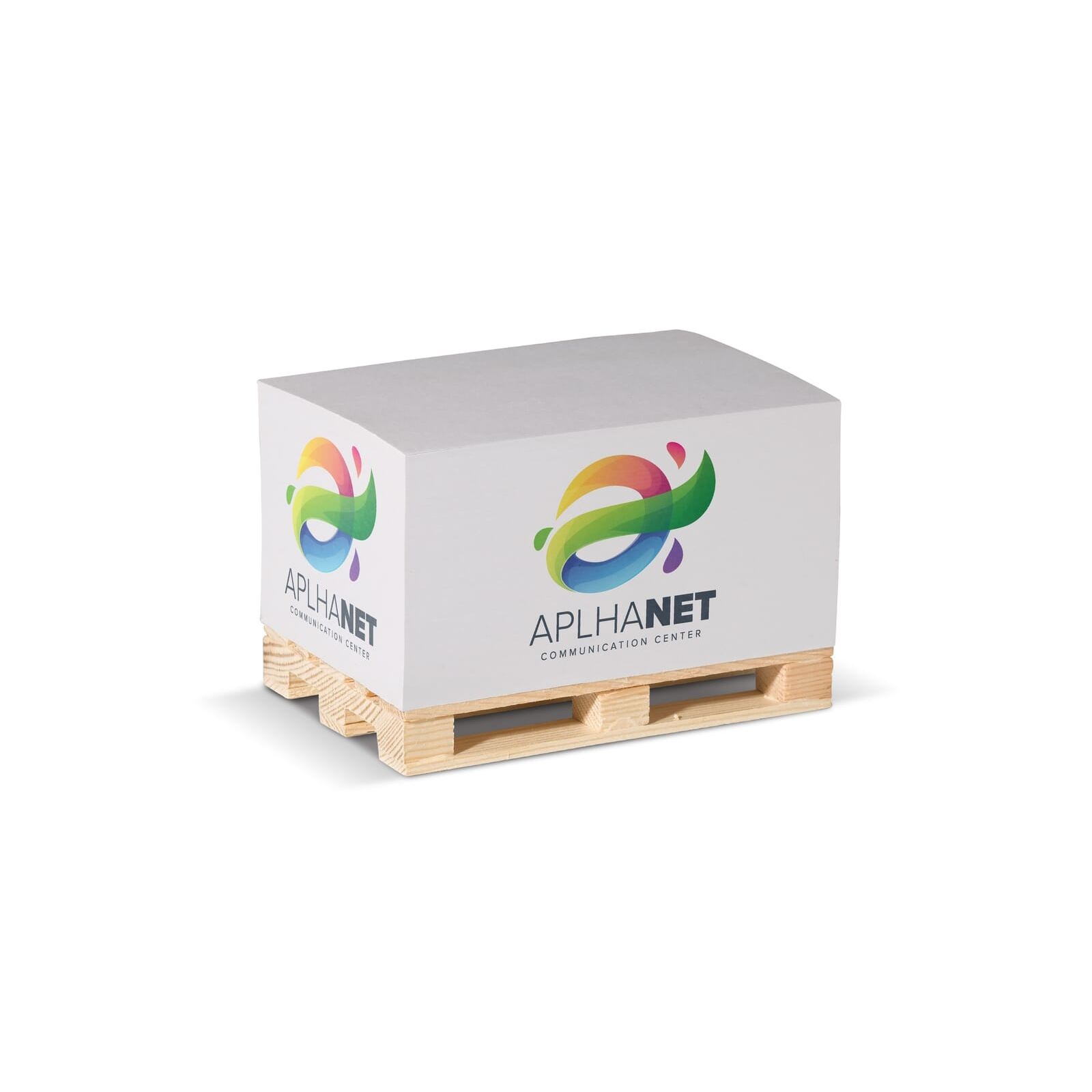 Bloc rectangulaire 12x8x6cm FSC sur palette en bois