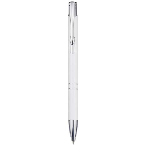 Stylo bille en aluminium recyclé Moneta (encre bleue)
