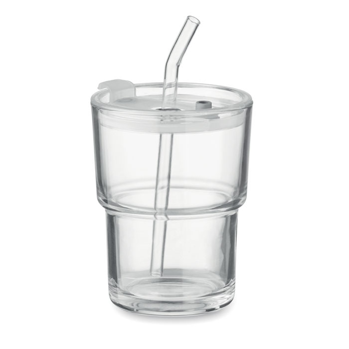 SIP - Gobelet verre et paille 400ml