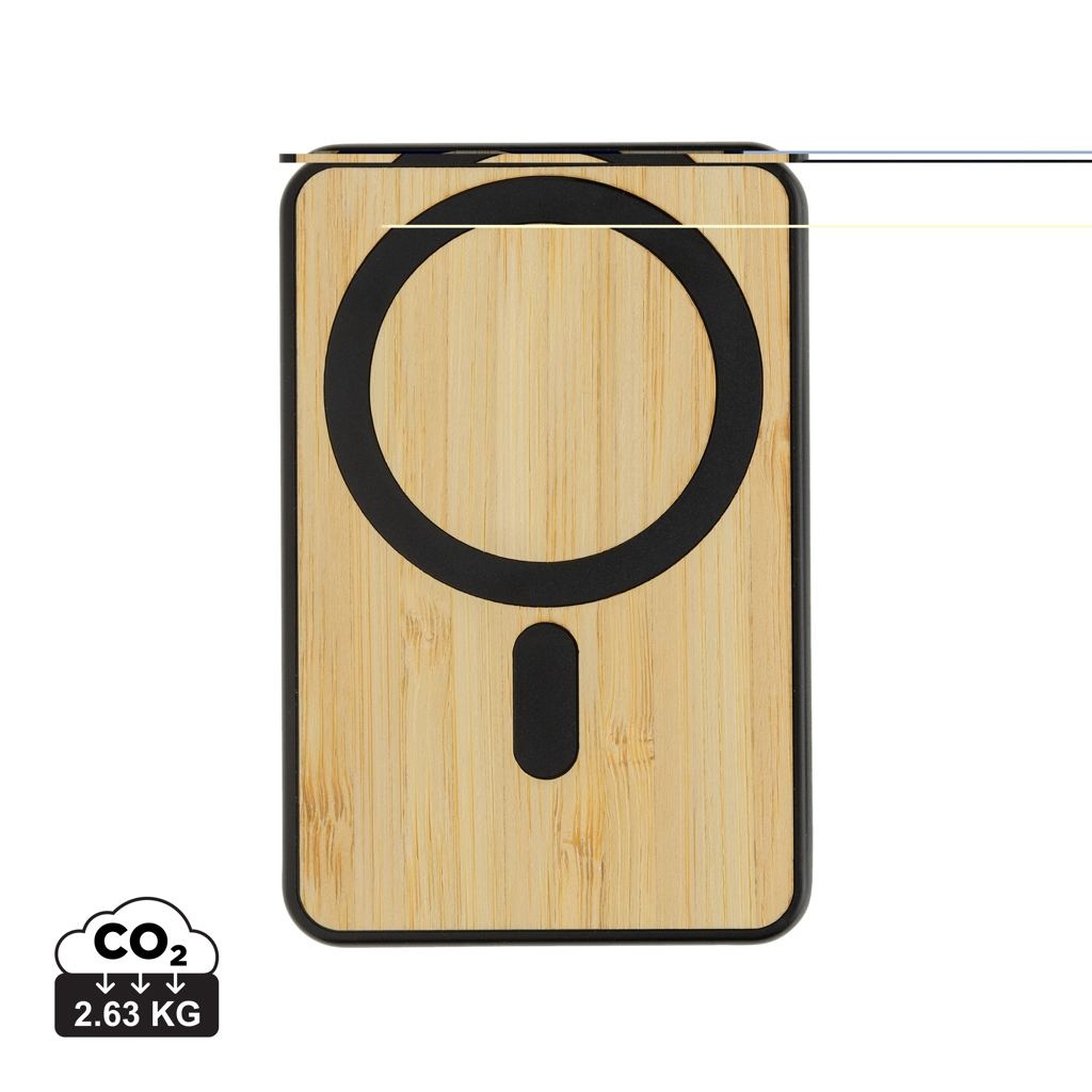 Powerbank 5000mAh et 5W en bambou et ABS RCS Zen