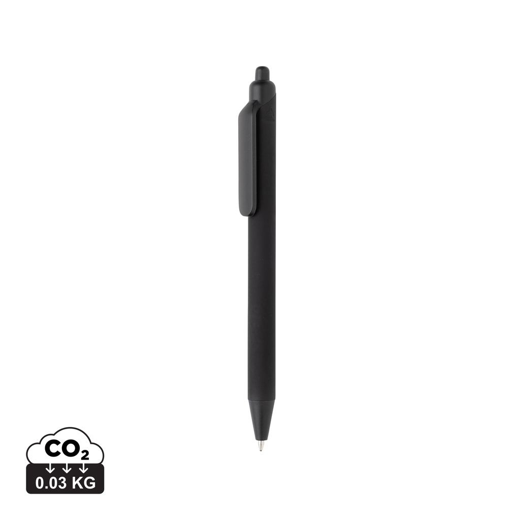 Stylo avec finition gomme en ABS recyclé certifié GRS Tide