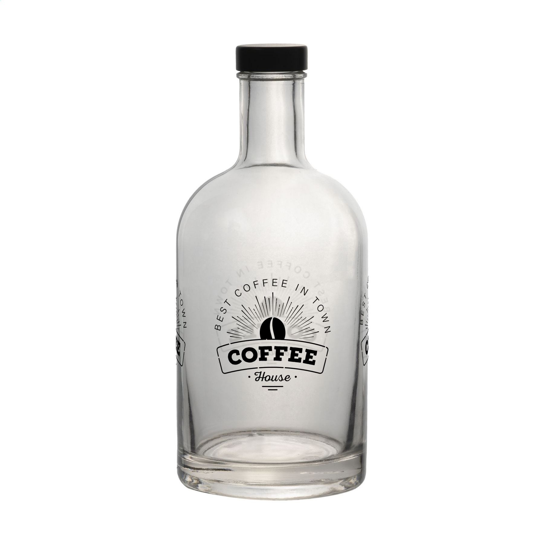 Bouteille d'eau en verre avec bouchon à vis 700 ml