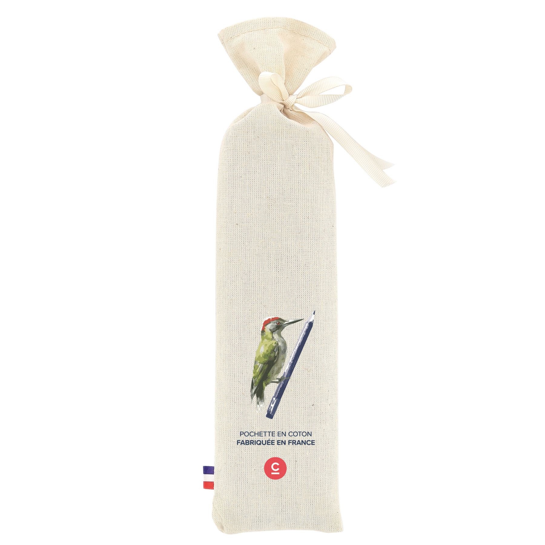POCHETTE COTON 12 CRAYONS(+Sans marquage)