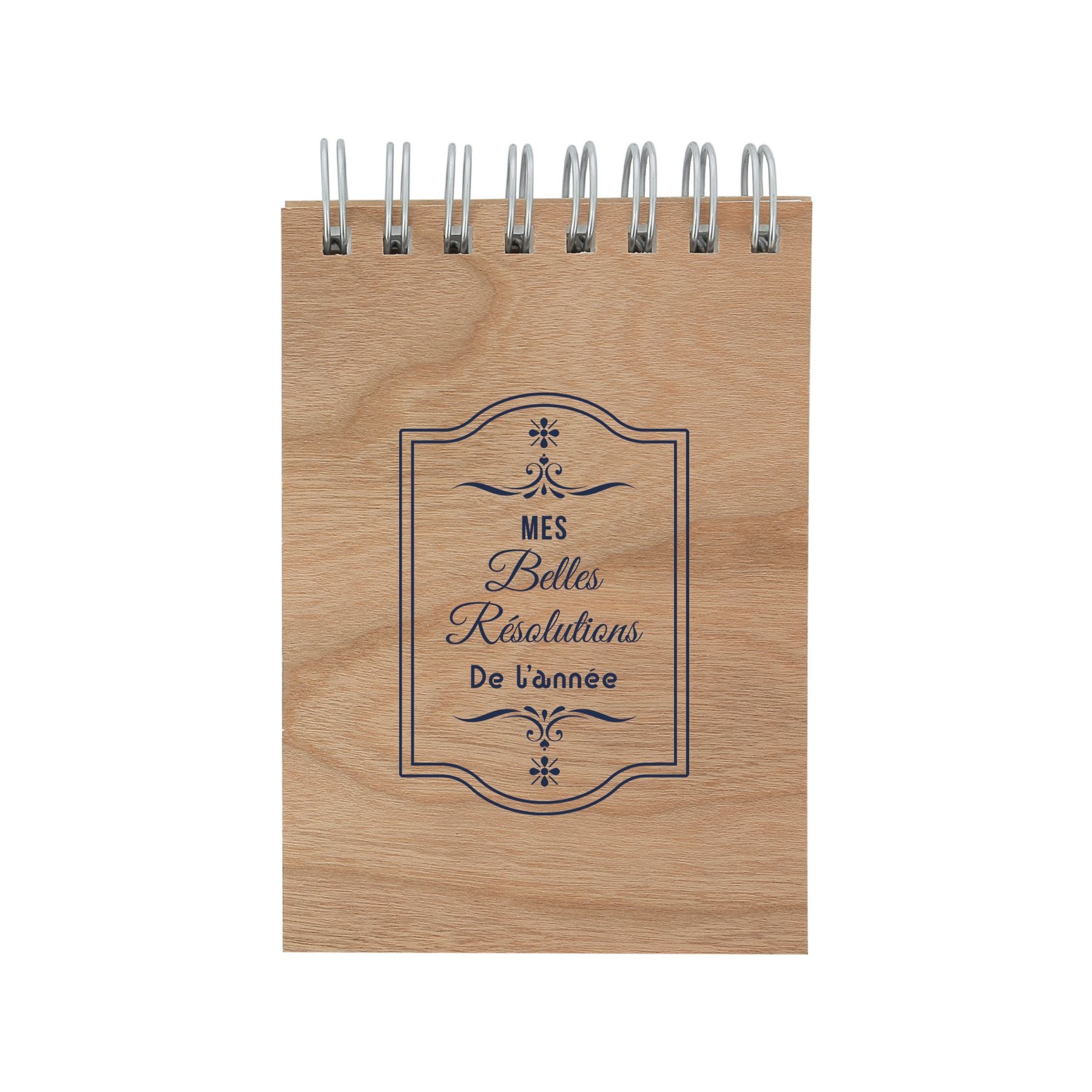 Carnet A7 papier laser bois(+Tampographie - 1 couleur)