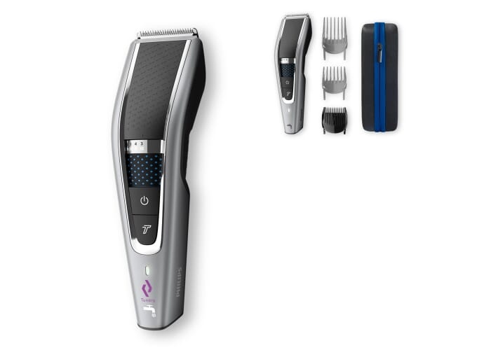 HC7650-Philips Tondeuse à cheveux à fil lavable avec accessoires