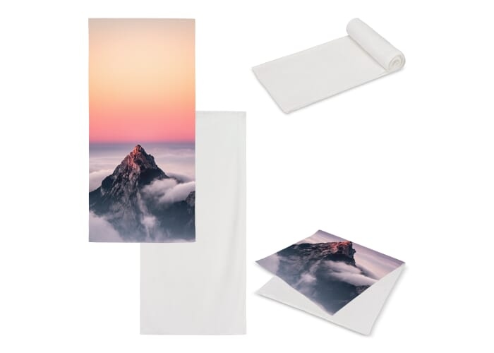 Serviette double face sublimation 70 x 140 cm 400 g/m²
