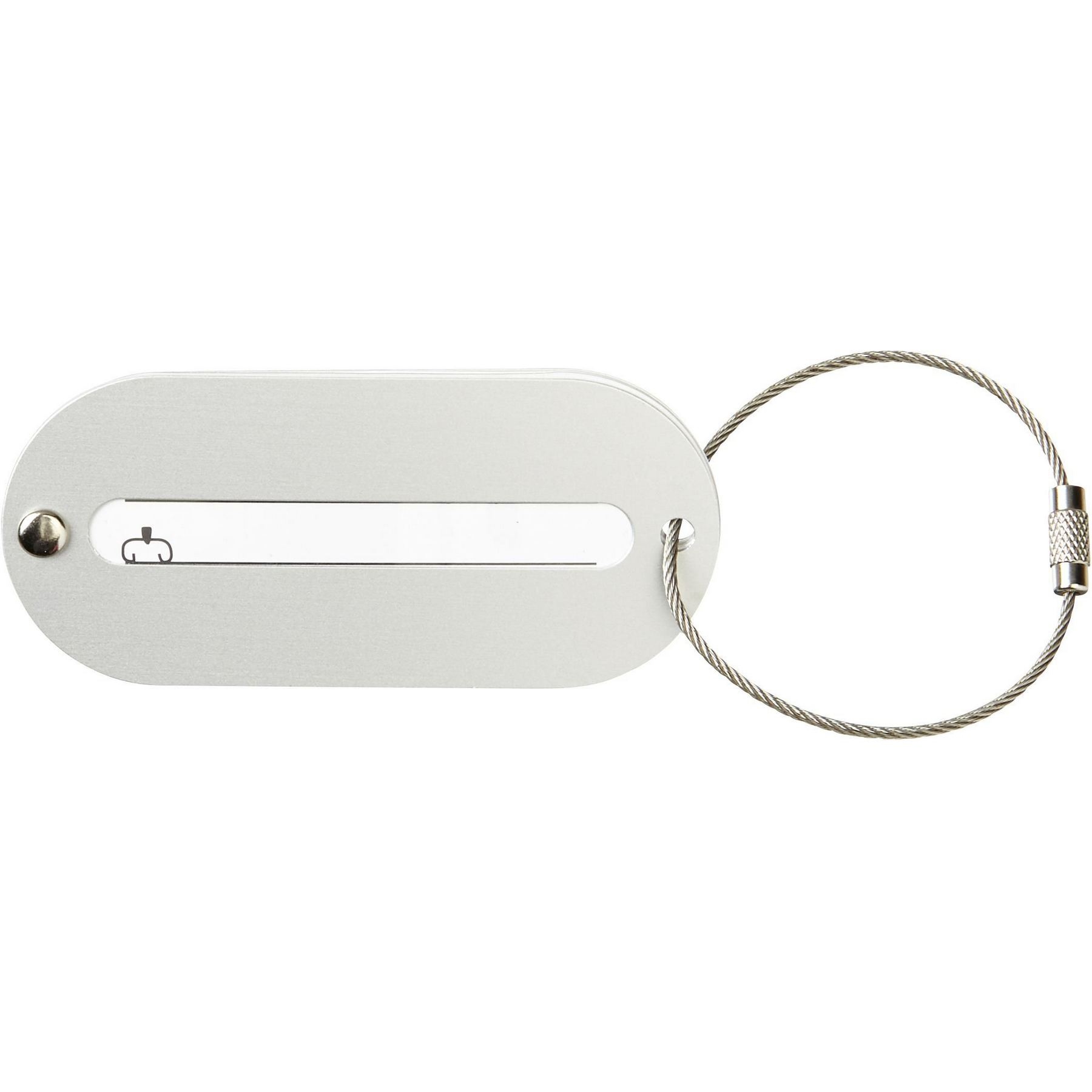 Etiquette de valise en aluminium Isa