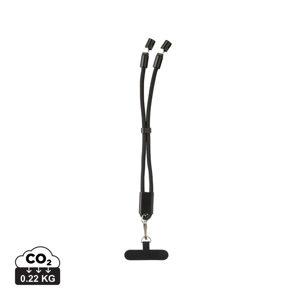 Bracelet téléphone avec câble 60W en rPET RCS LoopAmp