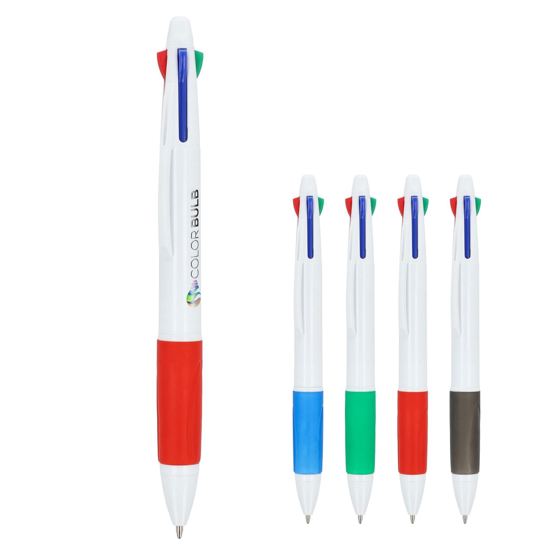 Stylo 4 couleurs personnalisable avec grip