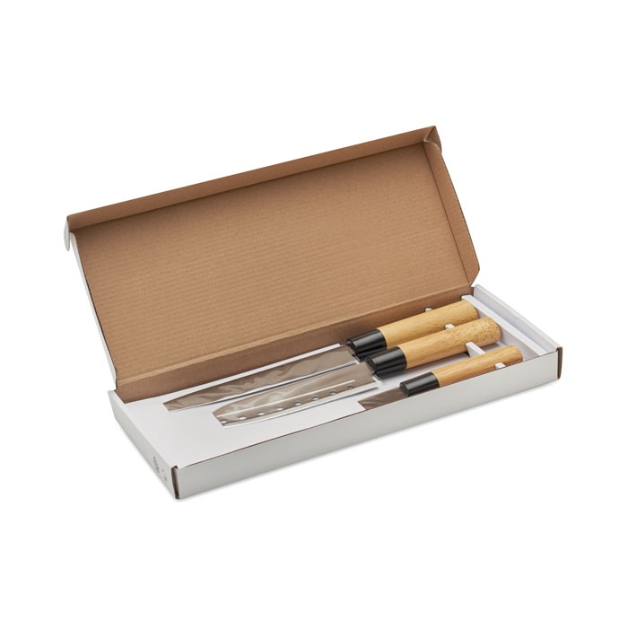 TAKI - Set 3 couteaux style japonais