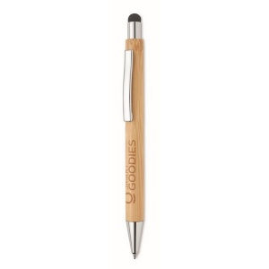 Stylo publicitaire en bambou avec stylet
