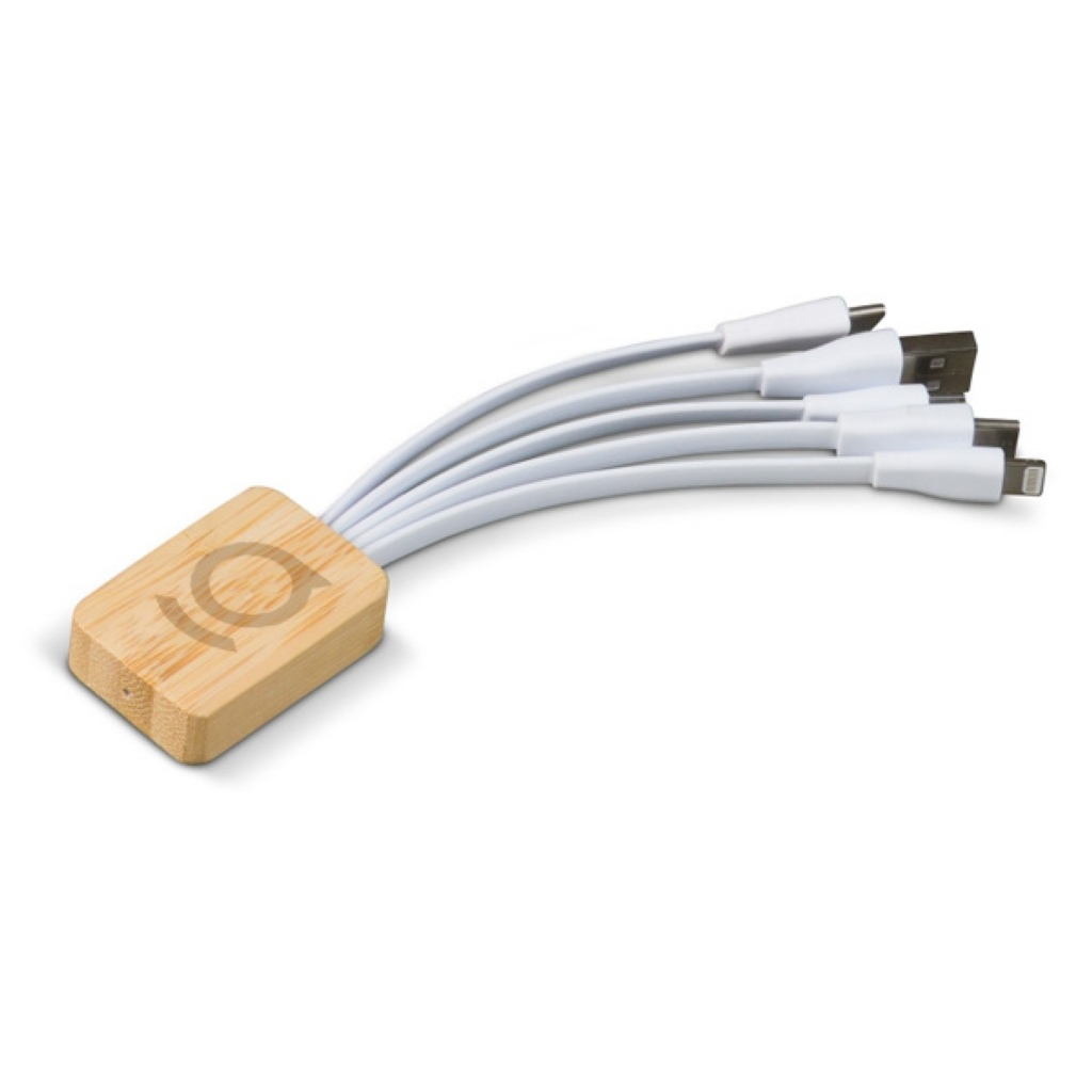 Cble de recharge en bambou et R-PET