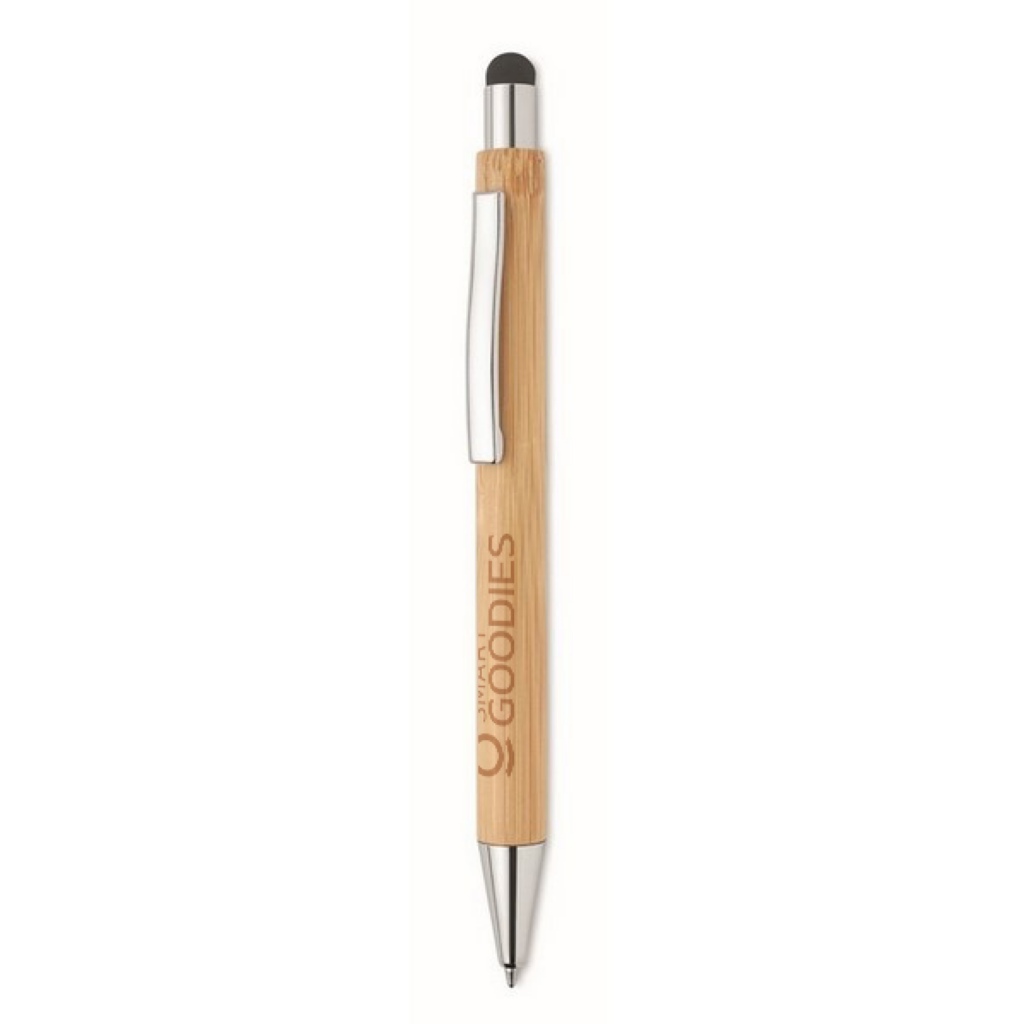 Stylo publicitaire en bambou avec stylet