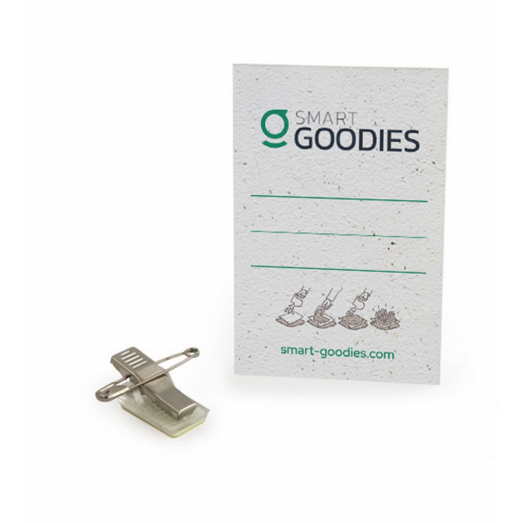 Badge  semer - Papier  graines