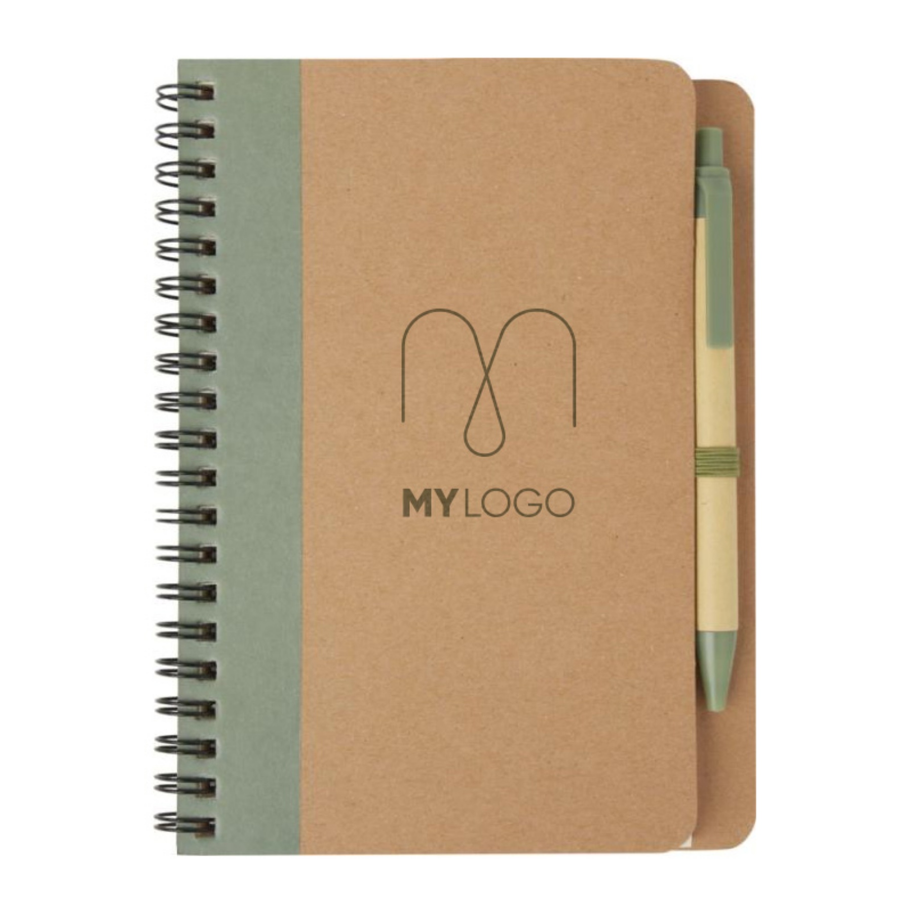 Carnet de notes recycl� avec stylo personnalisable - Priestly