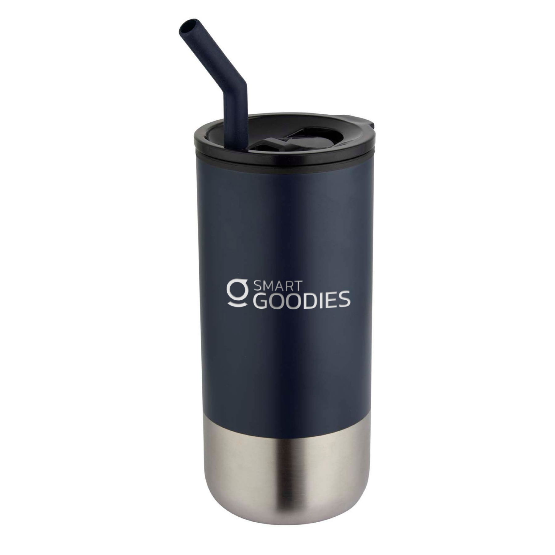 Gobelet isotherme personnalisable avec paille Acier certifi� RCS