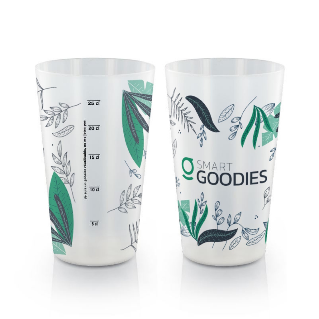 Gobelet publicitaire en plastique rutilisable 30 cl