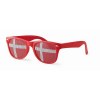 Lunettes de supporter avec drapeau
