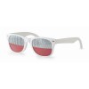 Lunettes de supporter avec drapeau