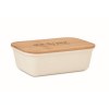 Lunch box publicitaire avec couvercle en bambou