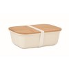Lunch box publicitaire avec couvercle en bambou
