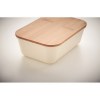 Lunch box publicitaire avec couvercle en bambou