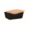 Lunch box publicitaire avec couvercle en bambou