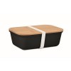 Lunch box publicitaire avec couvercle en bambou