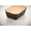 Lunch box publicitaire avec couvercle en bambou