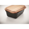 Lunch box publicitaire avec couvercle en bambou