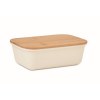 Lunch box publicitaire avec couvercle en bambou
