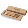 Coffret stylo et crayon en bambou