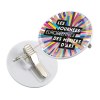 BADGE PLASTIQUE (PS) AVEC PINCE-EPINGLE POUR QUADRIDOME