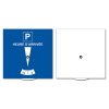 DISQUE DE STATIONNEMENT CARTON 15  X 15 CM