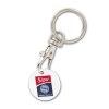 PORTE-CLE MOUSQUETON METAL AVEC JETON CADDIE