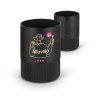 POT A CRAYONS PLASTIQUE RECYCLE NOIR