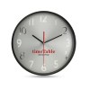 RONDO - Horloge murale fond argent