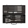 Set de 12 pcs pour barbecue en coffret aluminium