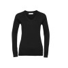 Pull col v femme