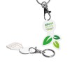PORTE-CLE MOUSQUETON AVEC JETON PERSONNALISABLE