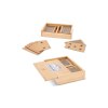 Jeu de cartes à jouer dans une boîte en bambou