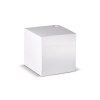 Cube papier blanc avec trou 10x10x10cm