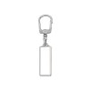 Porte-clés métal rectangulaire