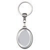 Porte-clés métal ovale